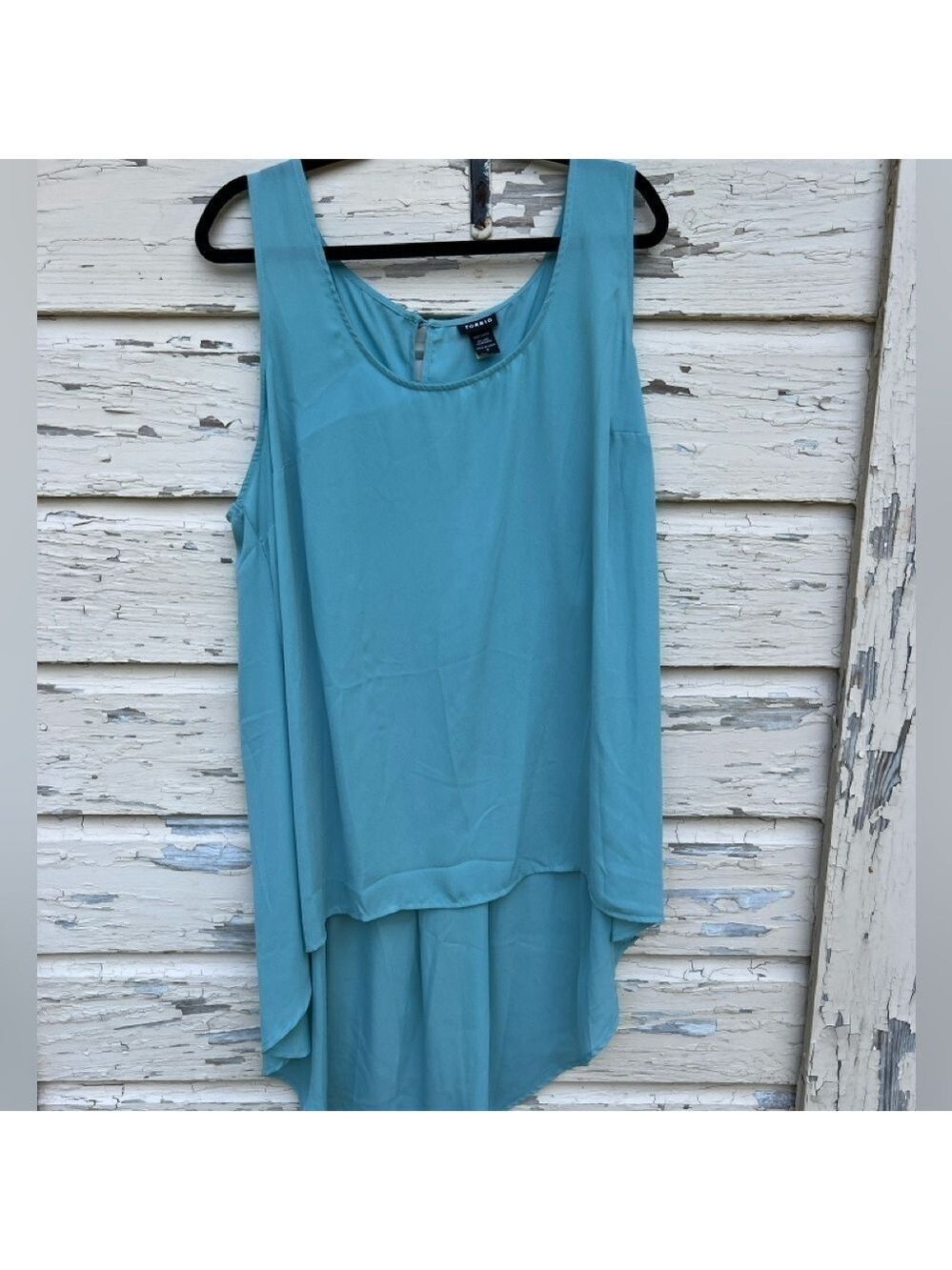 Torrid Hi Low Hem Closet Basic Staple Career Sleeveless Blouse Top Size 3
